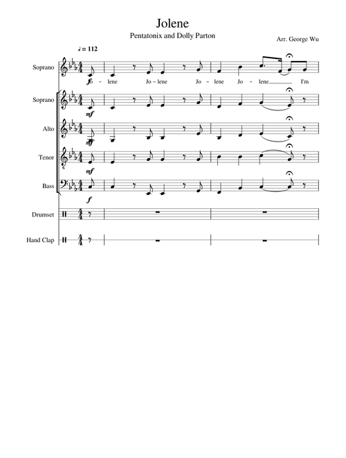 Jolene - Pentatonix & Dolly Parton (Full Arrangement)