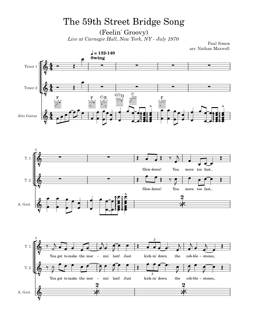 The 59th Street Bridge Song (Feelin' Groovy) – Paul Simon