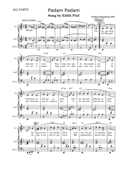 Padam Padam – Édith Piaf