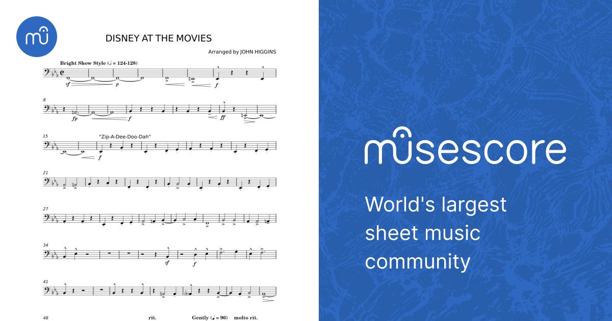 DISNEY AT THE MOVIES Sheet Music for Piano (Solo) easy | MuseScore.com