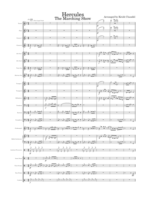 Go The Distance – Alan Menken Hercules for Marching Band