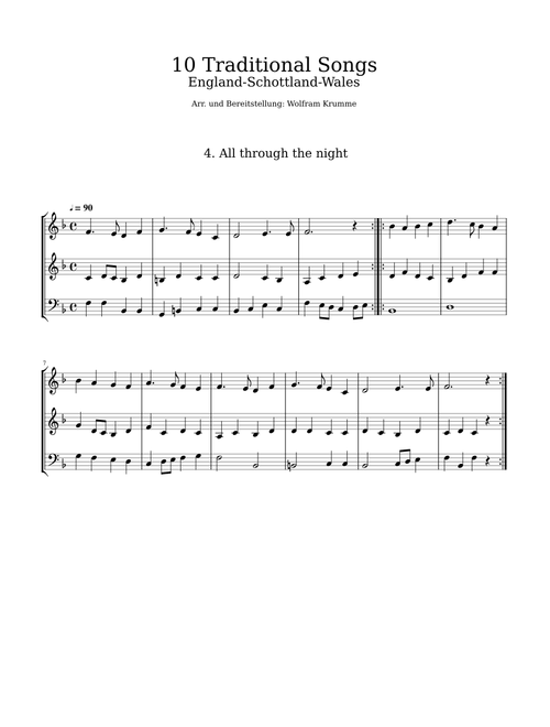4. All through the night