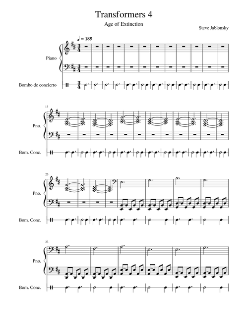 Transformers 4: Autobots Reunite – Steve Jablonsky Transformers 4