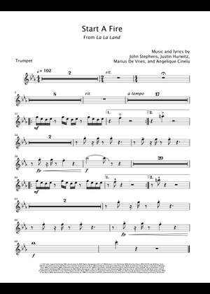 Start A Fire (Arr. David Lartey) - Angelique Cinelu, John Stephens, Marius De Vries (Trumpet Solo)