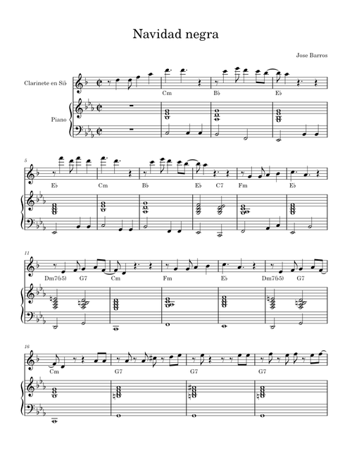 Navidad Negra – Jose Barros