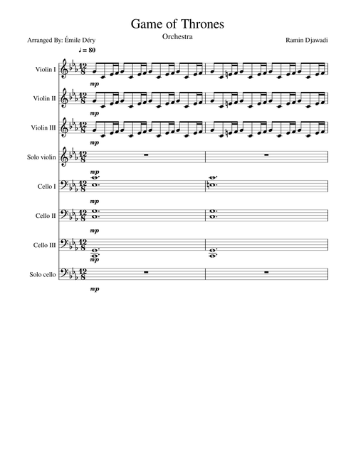 Game Of Thrones Theme - Orchestra