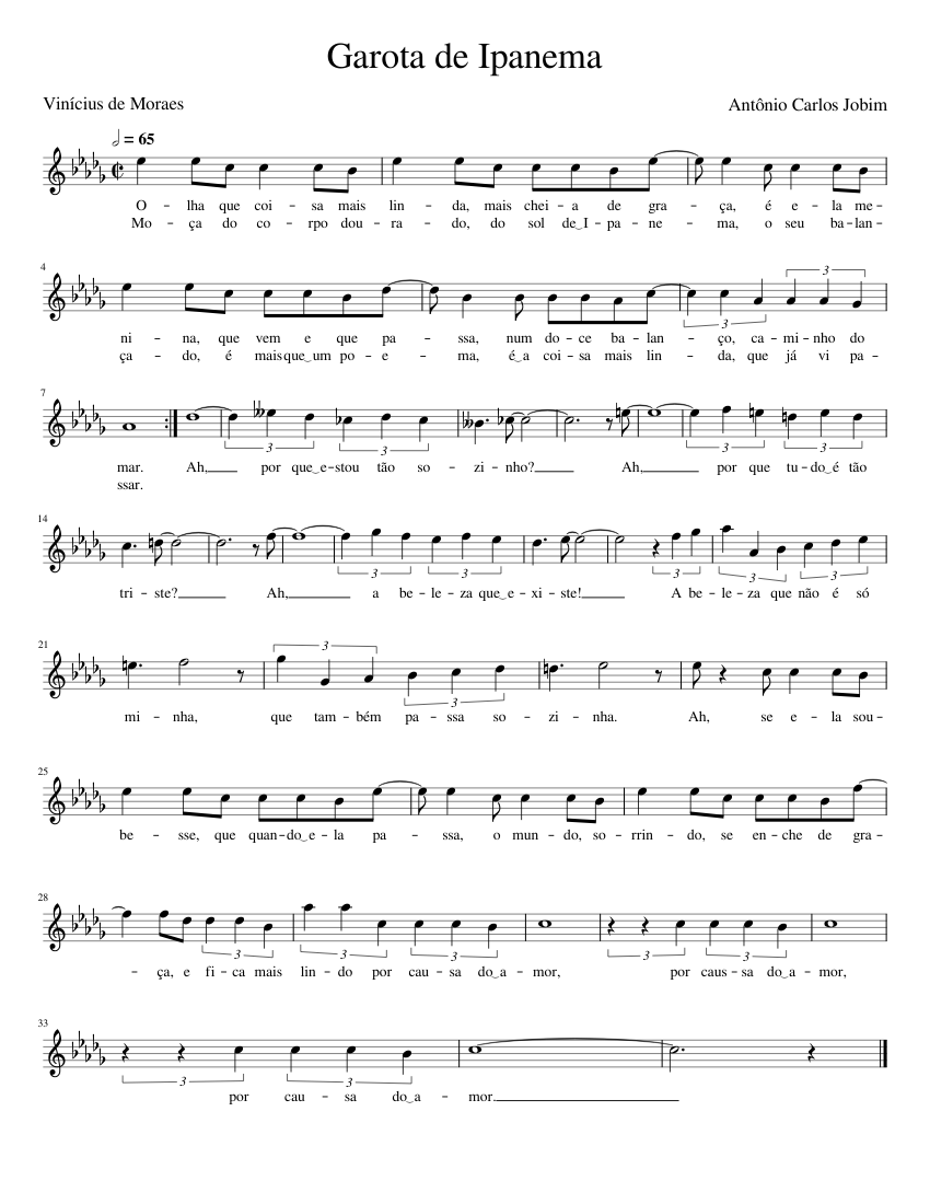 The Girl From Ipanema (Garota De Ipanema) – Antonio Carlos Jobim