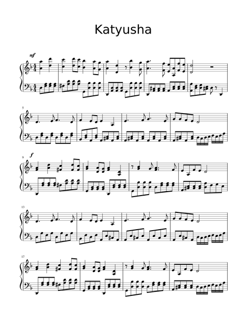 Katyusha [Grand Piano]