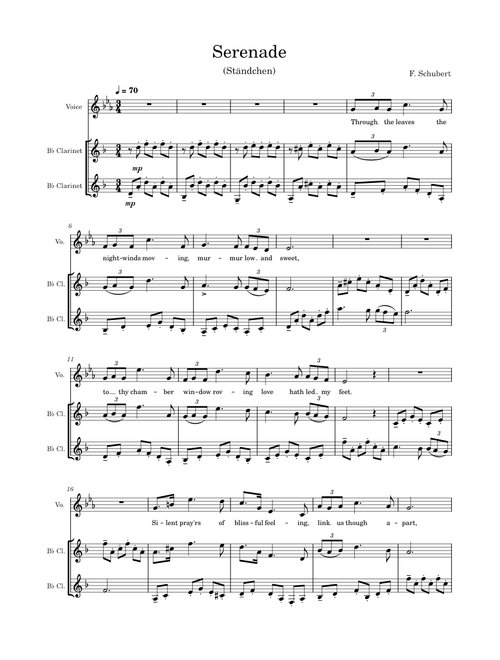 Schubert - Serenade (Ständchen)