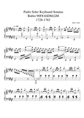 Free Antonio Soler sheet music | Download PDF or print on 
