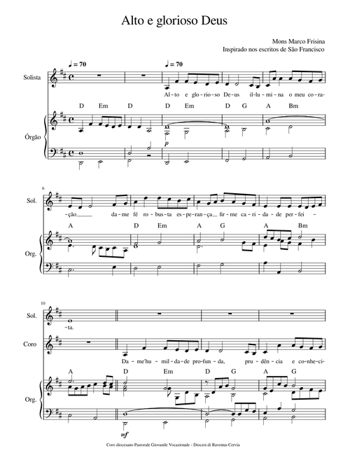 Alto e Glorioso Deus – Marco Frisina