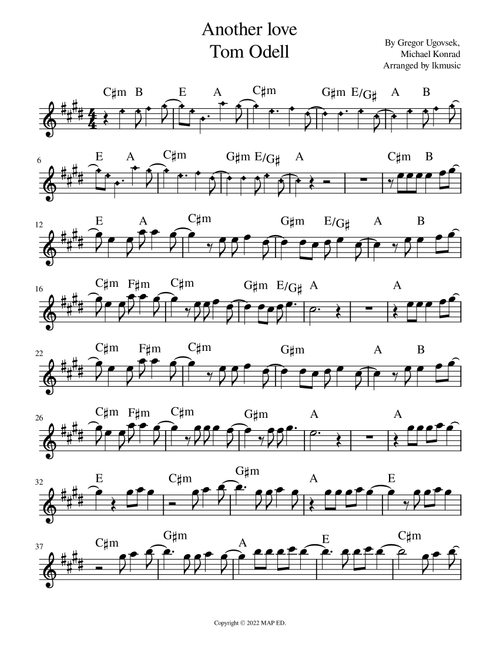 Another Love (Arr. Lkmusic) - Michael Konrad, Gregor Ugovsek (Alto Sax Solo)