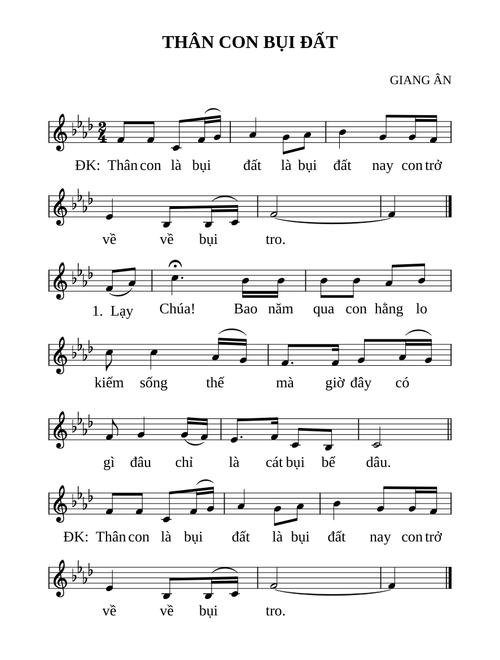 Thân con bụi đất – Loc Teresa