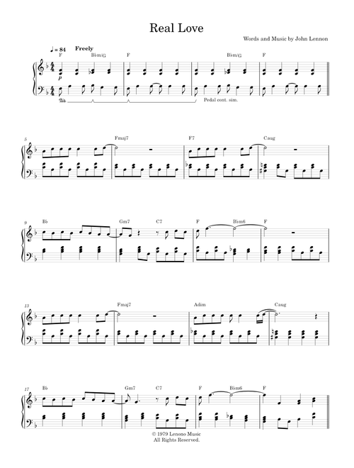 Real love - Tom Odell (Easy Piano)