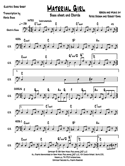 Material Girl (Arr. alexis arango) - Madonna (Instrumental Solo)