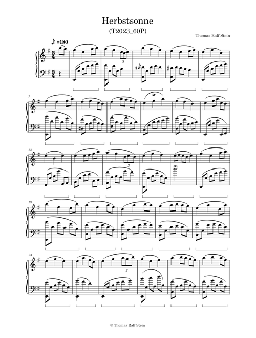 Herbstsonne (Piano Version)