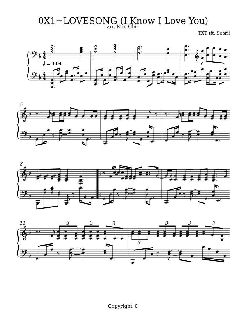 0X1=LOVESONG (I Know I Love You) – TOMORROW X TOGETHER (ft. Seori