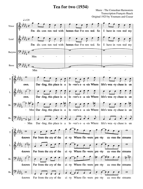 Tea for two - Comedian Harmonists