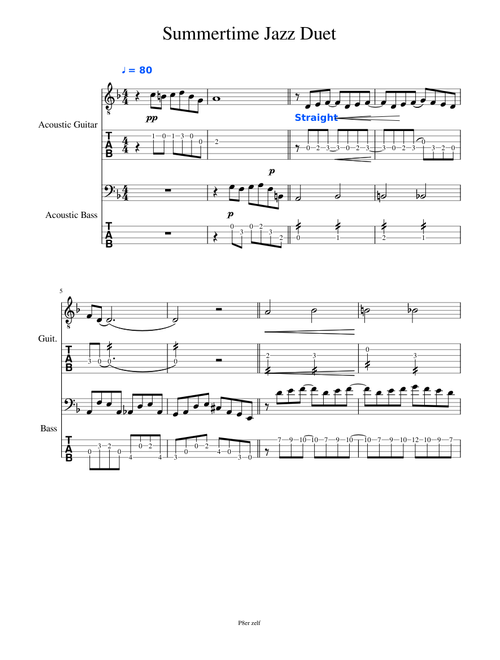 Summertime Jazz Duet