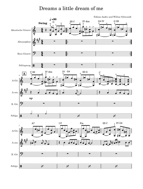 Dream A Little Dream Of Me – Fabian Andre