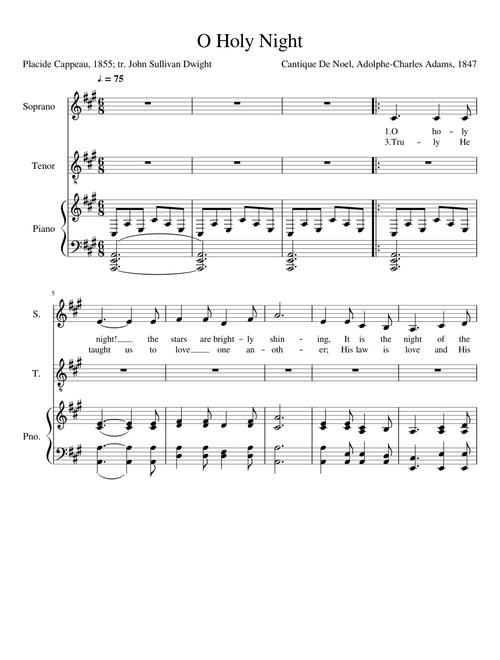O Holy Night (Duet)