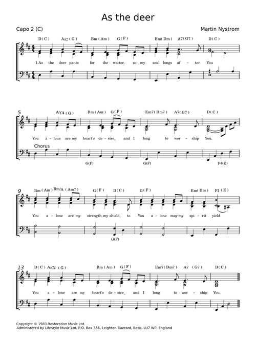 As the Deer - Martin Nystrom