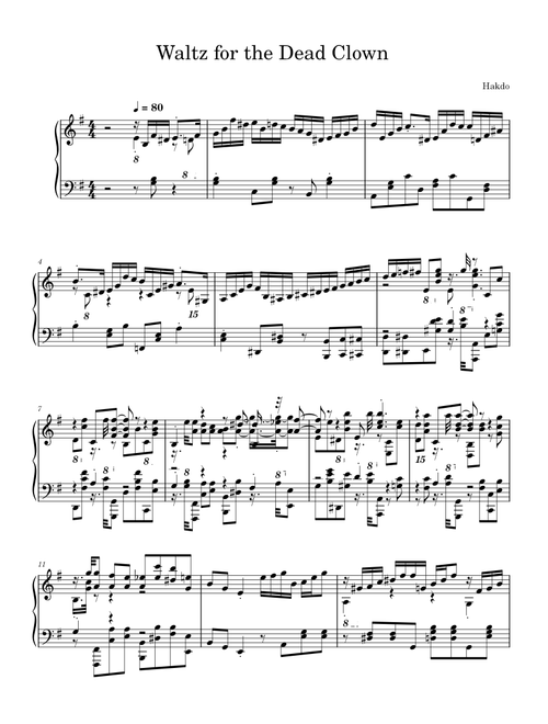 Waltz for the Dead Clown – Hakdo