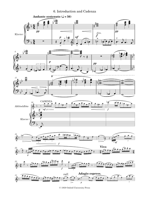 Gordon Jacob - Suite for Treble Recorder and Piano sheet music by