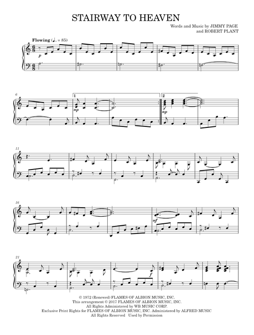 Stairway to Heaven - Led Zeppelin (Piano Solo)