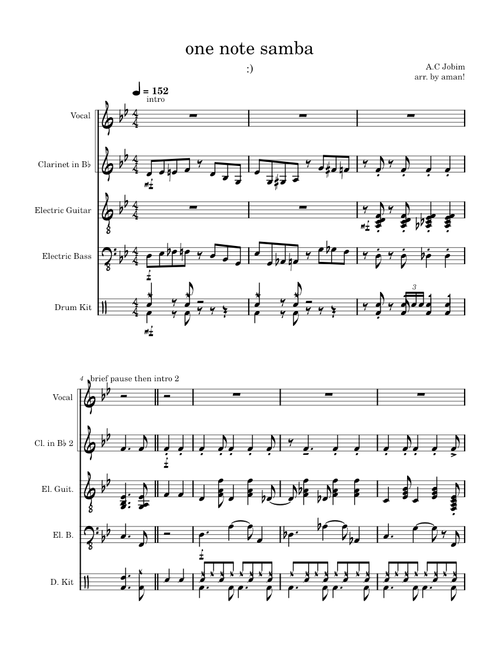 One Note Samba (Samba De Uma Nota So) – Antônio Carlos Jobim