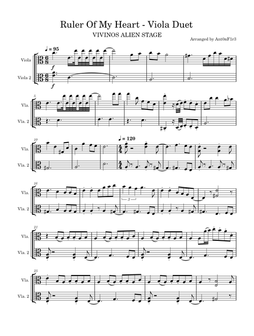 Ruler Of My Heart – STUDIO LICO (Viola Duet)