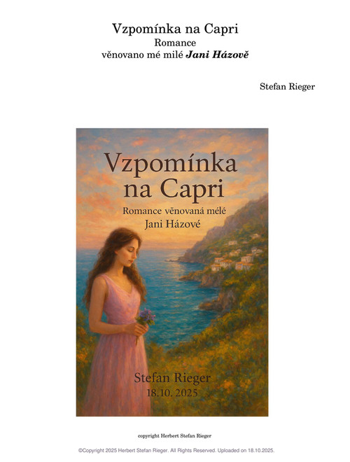 Vzpomínka na Capri věnovaná Janě Házové_Stefan Rieger – Herbert Stefan