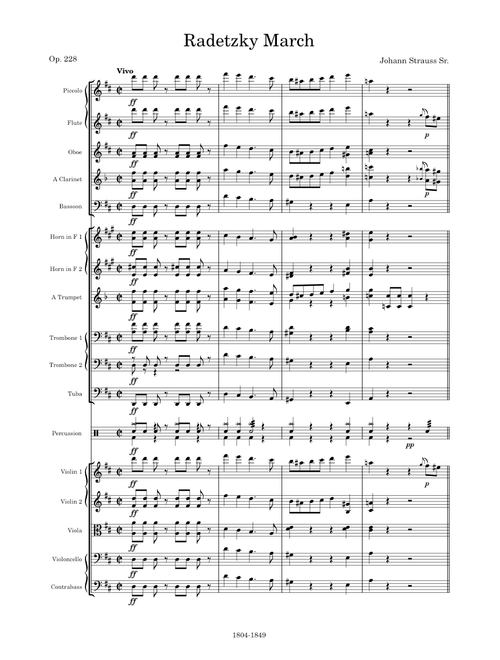 Radetzky March, Op.228 – Johann Strauss Sr.