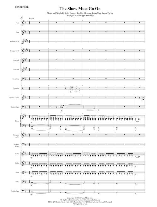 The Show Must Go On (Arr. Giuseppe Manfredi) - Queen (Choral, SATB)