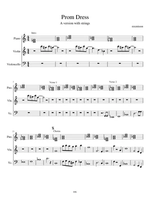 prom dress Sheet Music for Piano (Solo) easy | MuseScore.com prom dress Sheet Music for Piano (Solo) easy | MuseScore.com