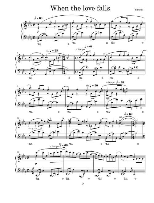 When the love falls - Yiruma