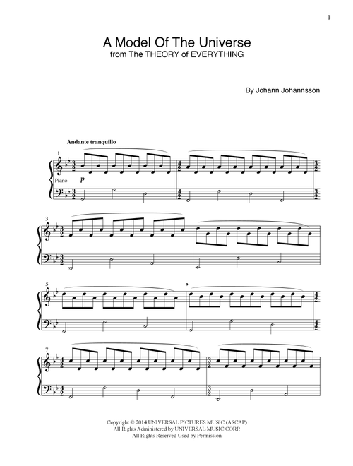 A Model Of The Universe (Arr. Paul Kleinz) - Various (Piano Solo)