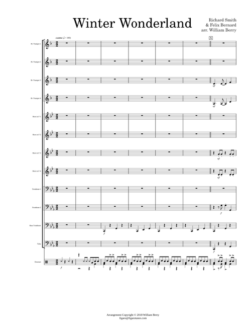 Winter Wonderland - Richard Smith & Felix Bernard/arranged by William Berry