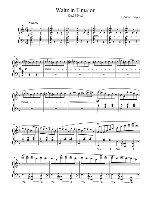 Waltz in F major Op.34 No.3