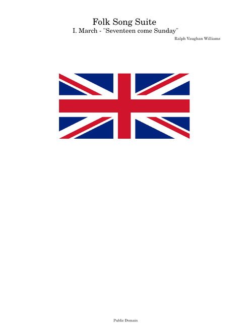 English Folk Song Suite – Ralph Vaughan Williams English Folk Song Suite - Ralph V. Williams