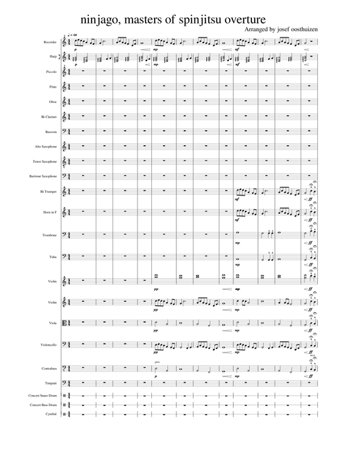 Lego ninjago - overture – orchestral arrangement