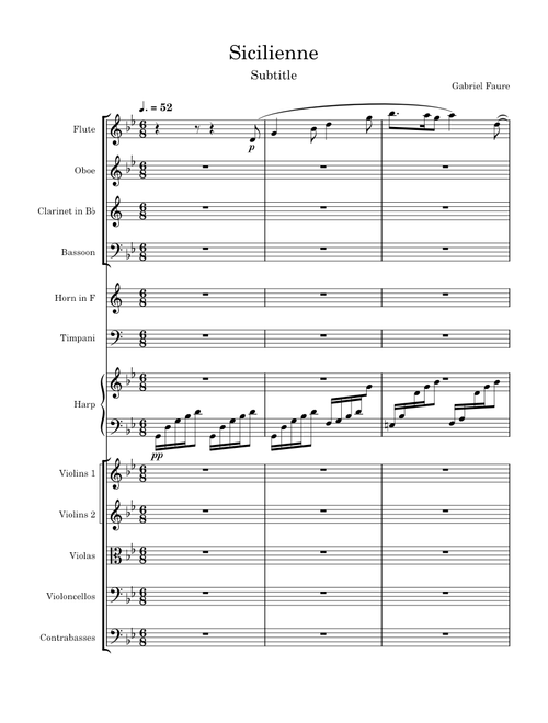 Sicilienne, Op.78 – Gabriel Fauré