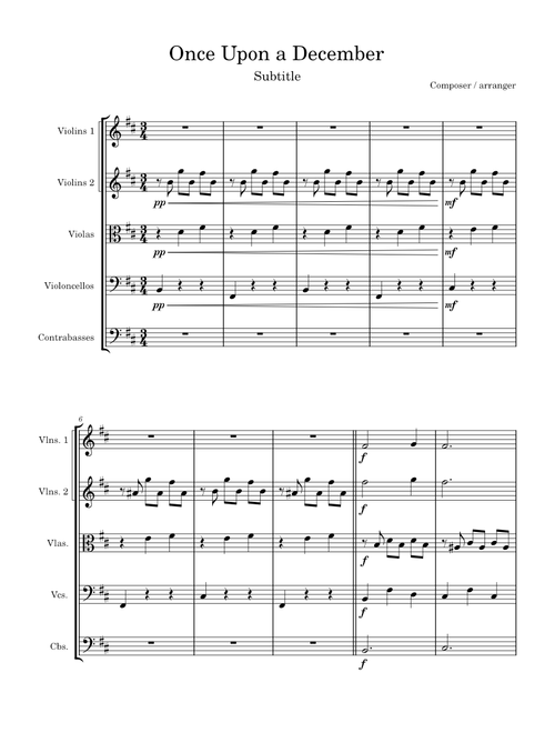 Once Upon a December – David Newman