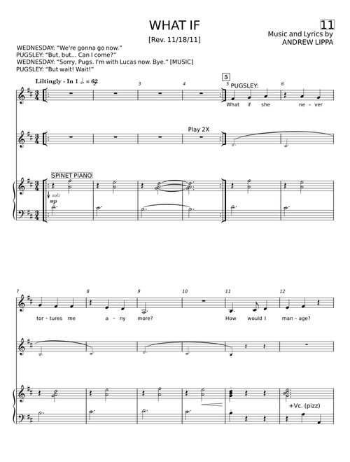 What If - Andrew Lippa