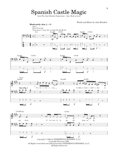 Spanish Castle Magic - Jimi Hendrix (School of Rock - Bass Guitar)