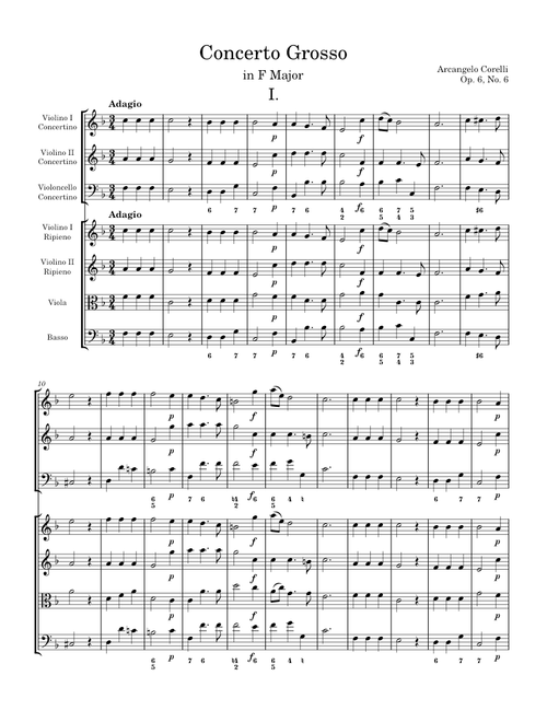 Concerto Grosso No. 6 in F Major - A. Corelli, Op. 6, No. 6