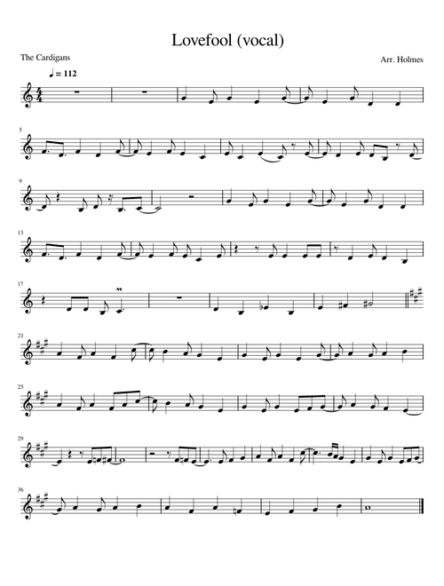 Lovefool (vocal)