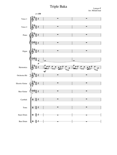 Triple Baka (Western Rock Band Arrangment)