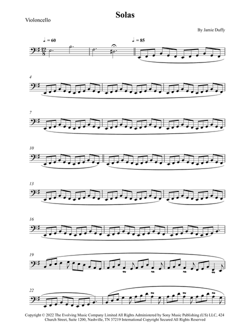 Solas (Arr. Wesley S. SIlva) - Jamie Duffy (Cello Solo)