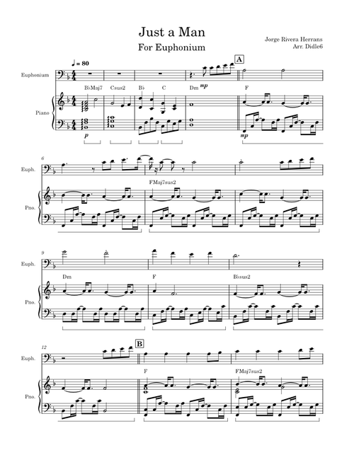 Just a Man for Euphonium